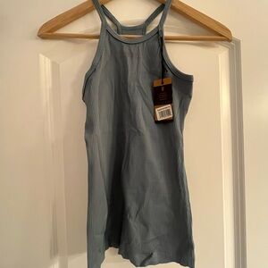 Nobull Light Blue Ribbed Tank Top